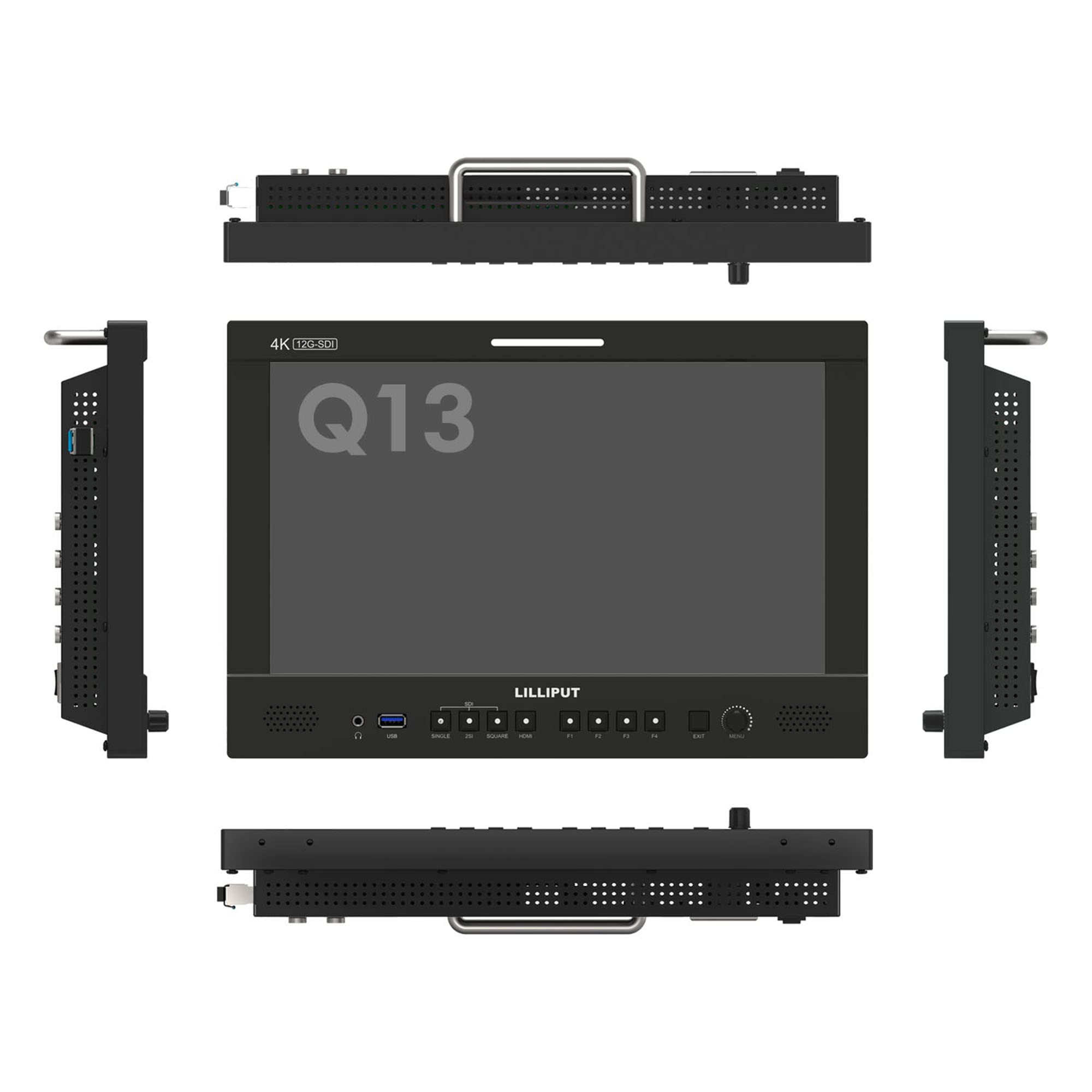 LILLIPUT Q13 Moniteur de diffusion 33,3" Quad View 3D LUT HDR 12G-SDI HDMI 2.0 Entrée Sortie écran LCD