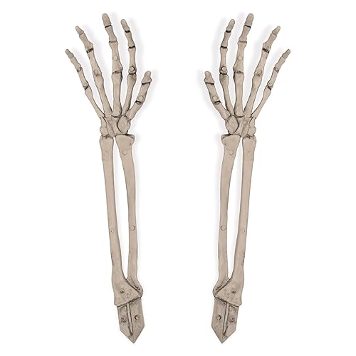 Beistle 2 Piece 17.5" Spooky Theme Plastic Skeleton Hand Yard