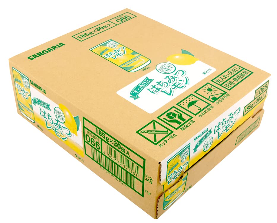 Amazon.co.jp: サンガリア すっきりとはちみつレモン 185g ×30本