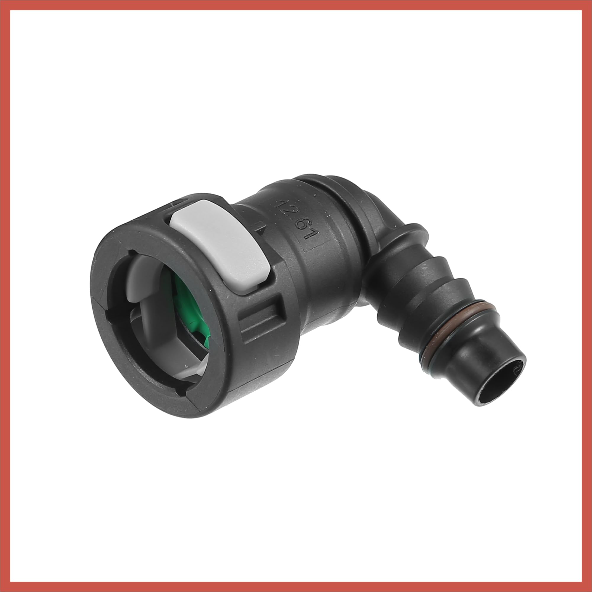 ACROPIX 2 conectores adaptadores de conexión rápida de 90 grados para tubería de goma de 1/2 a 1/2 piezas de coche