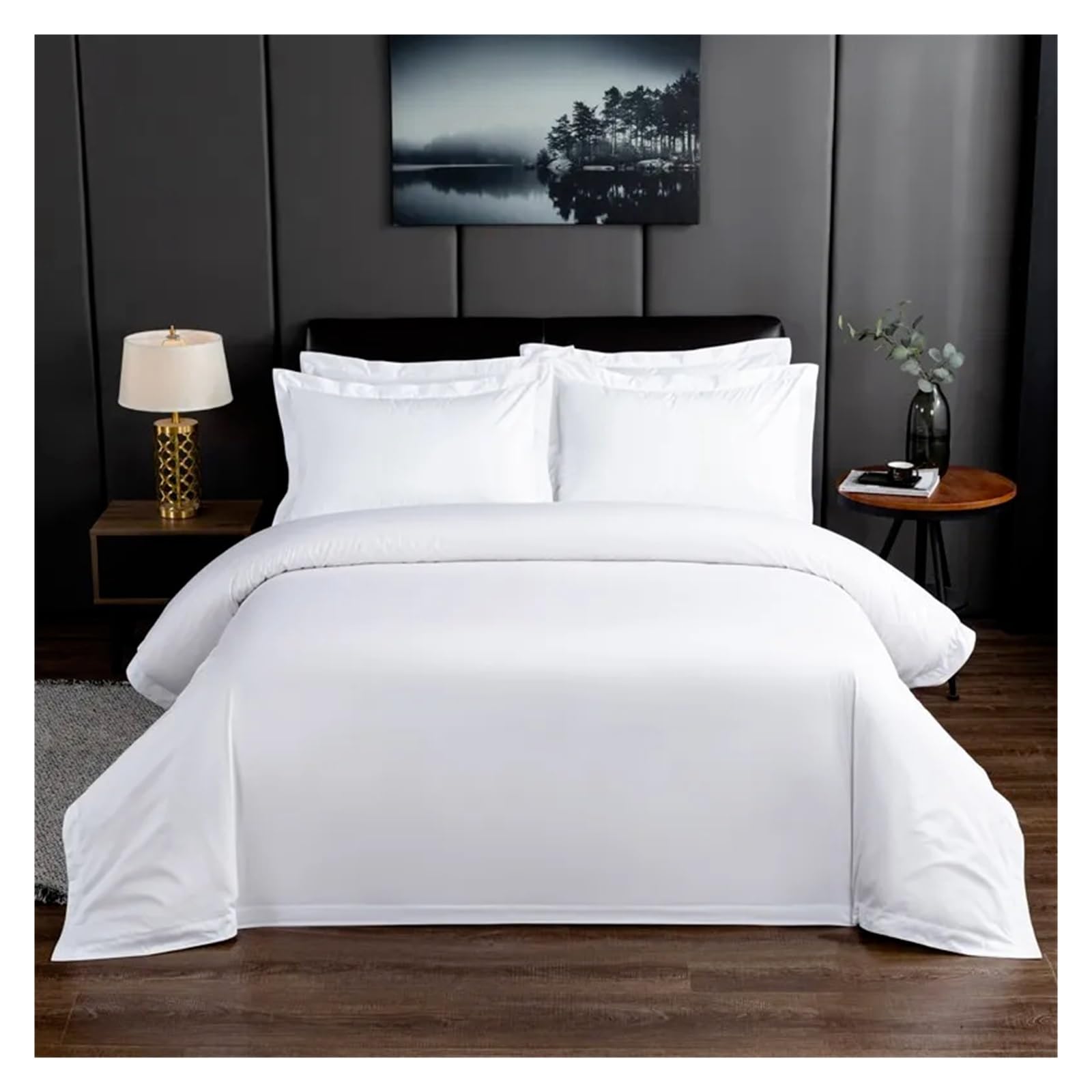 Ensemble de literie doux en coton naturel pour stopper la transpiration nocturne en King Size