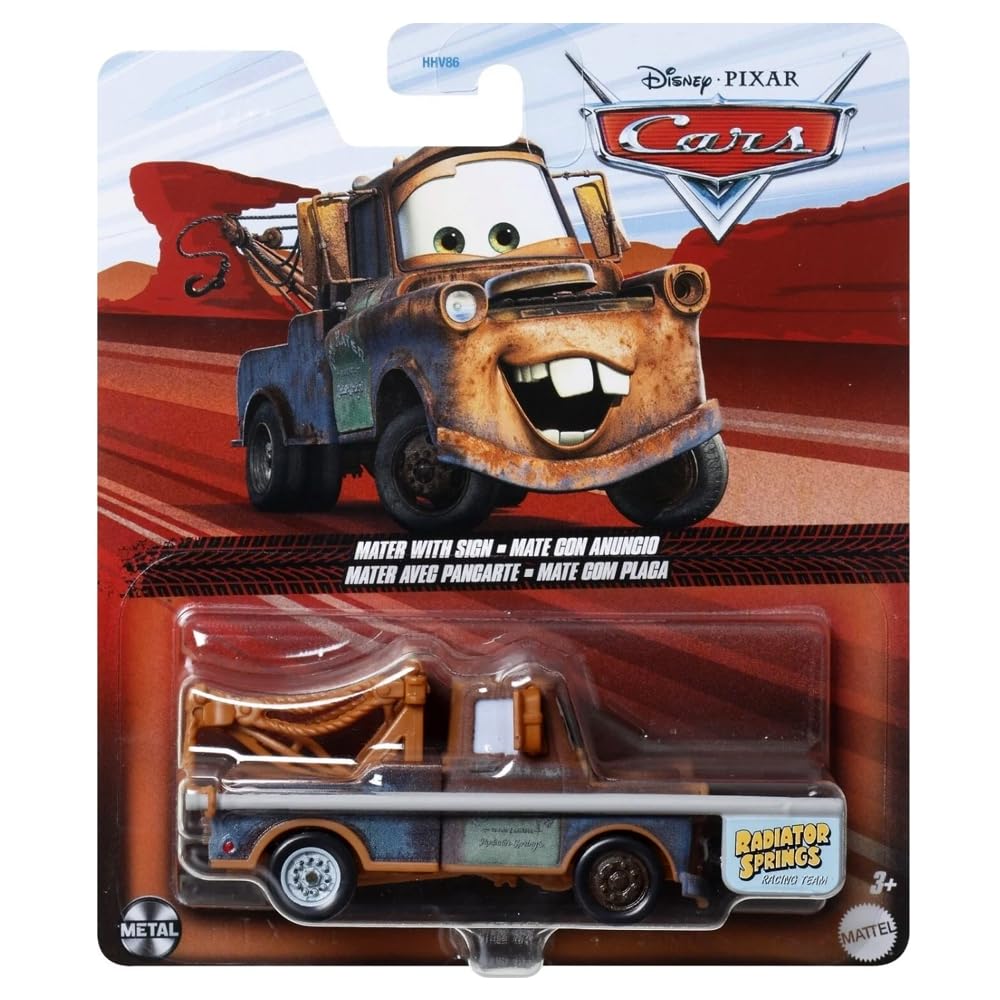 Amazon.com: Mattel Mater with flag, Hook Cars 1:55, Die-cast car