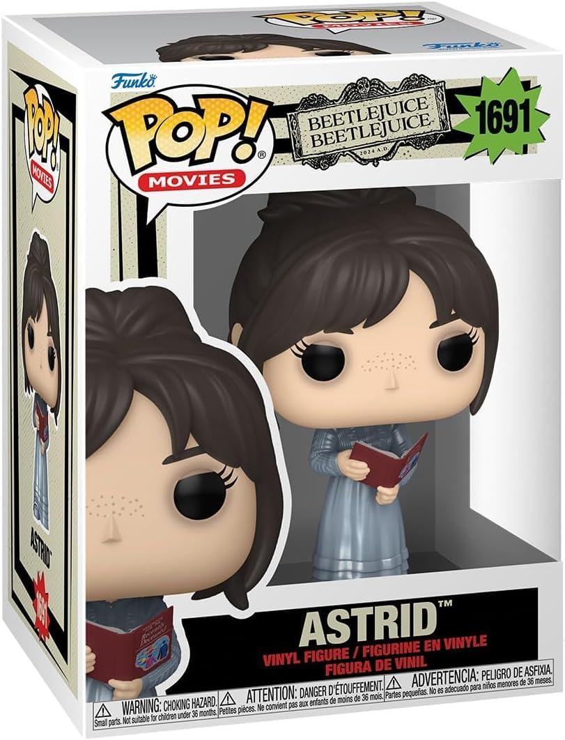 POP Funko Movies: Beetlejuice Beetlejuice - Astrid Vinyl Figure (Bundled with Compatible Box Protector Case), Multicolor, 3.75 Inches
