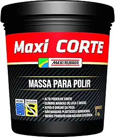 Massa De Polir Polimento Automotivo Base de Agua 1kg Maxi Corte Carro Caminhão Moto