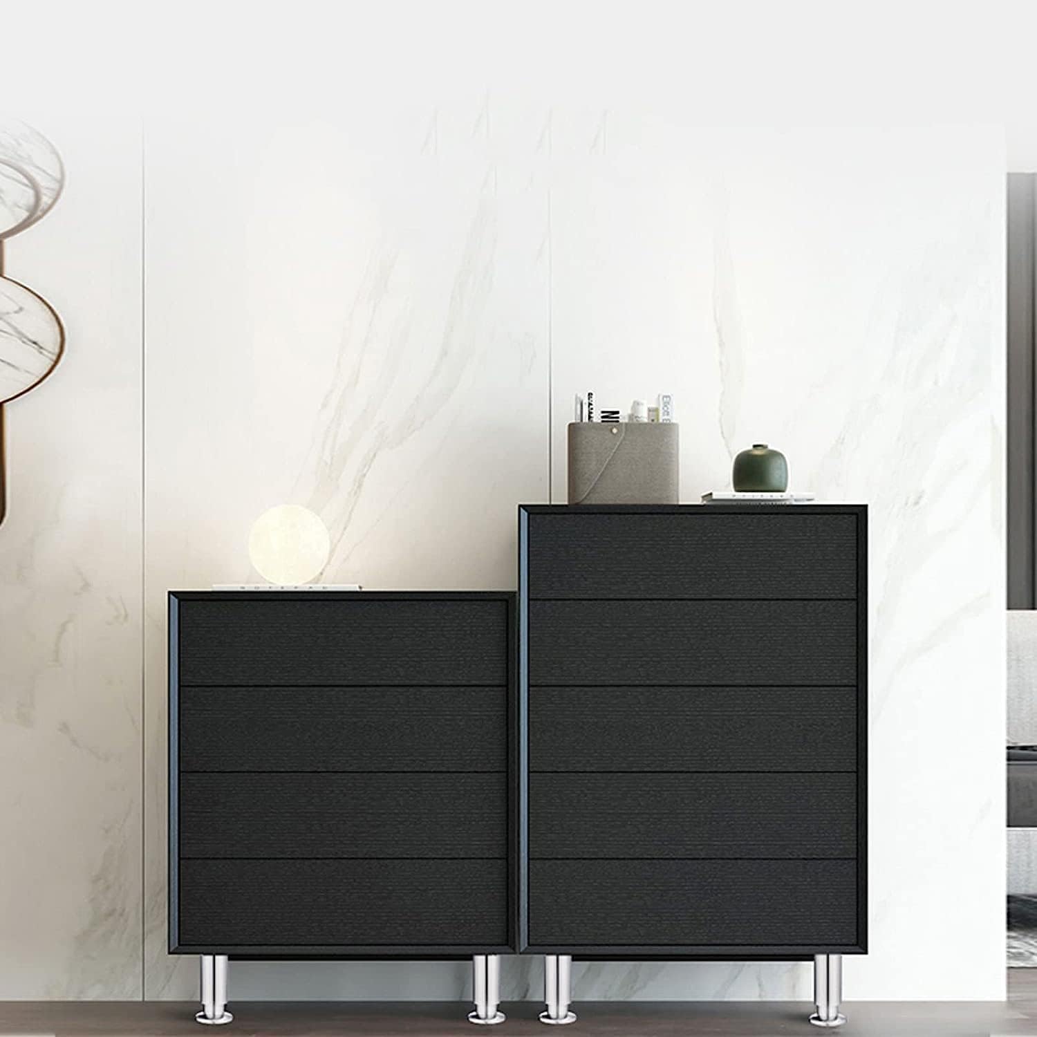 Feng Shui， Gambe per mobili Set di 4 Gambe per mobili, Piedini per Tavolo Regolabili in Acciaio Inossidabile, Gamba di Supporto per Divano di Ricambio per carichi Pesanti, per Supporto TV Letto Piano