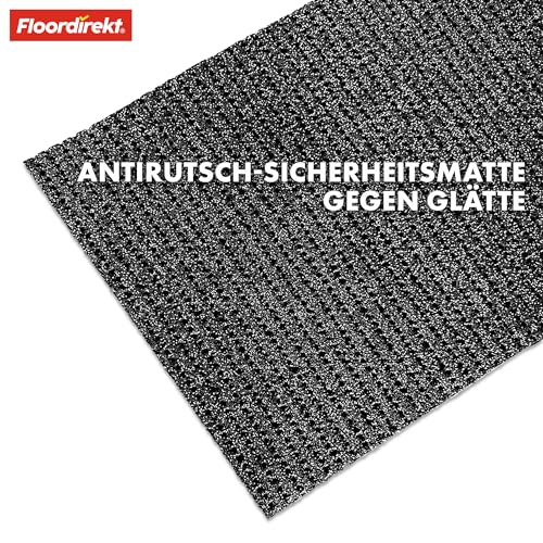Tapis de sécurité antidérapant extérieur revêtement granulé gris universel