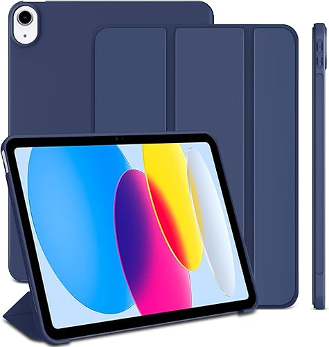 ProtUTab Funda para iPad de 10. generación 2022, funda delgada y triple con soporte para iPad de 10 generación, funda para iPad de 10.9 pulgadas,