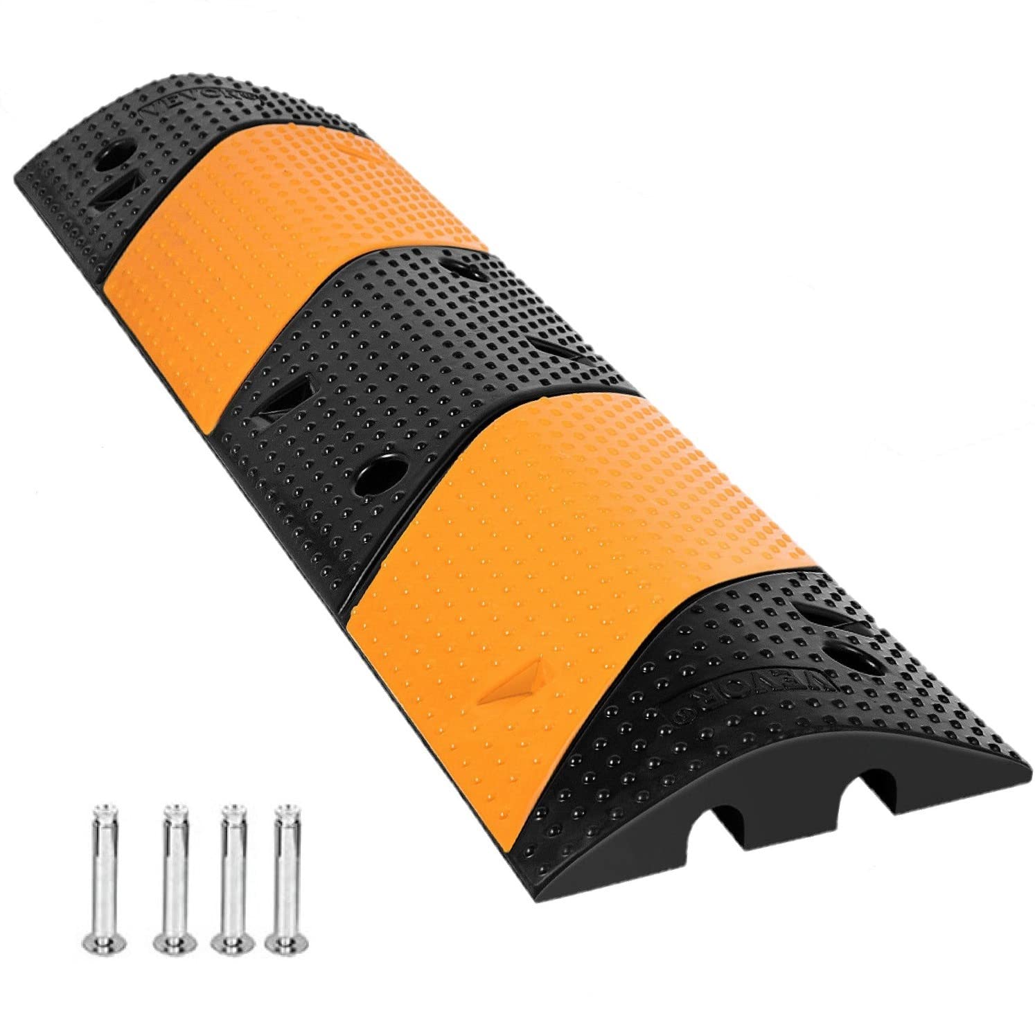 Buy Nisorpa 40" Long Rubber Speed Bump 2Channel Modular 22000 Lbs Load Capacity Cable Protector