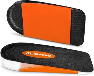JL-Group Orthopedic Heel Inserts, Shock Absorption and Heel Support Insoles for Achilles Tendonitis, Plantar Fasciitis, Heel Lifts Cushions for Heel Pain Relief (Small: Women 6-9, Men 6-7.5)