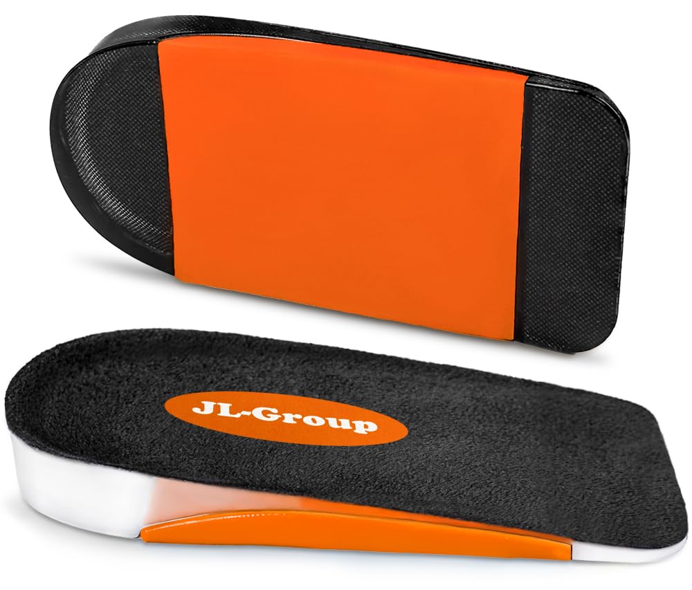 JL-Group Orthopedic Heel Inserts, Shock Absorption and Heel Support Insoles for Achilles Tendonitis, Plantar Fasciitis, Heel Lifts Cushions for Heel Pain Relief (Large: Women 9.5-13.5, Men 8-13)
