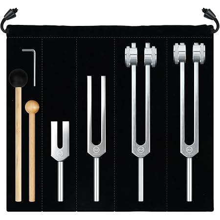 BURNING&LIN Tuning Fork Set Aluminum Alloy Standard Tone For Medical Healing Love Frequency Enhance DNA Repair Reduce Anxiety