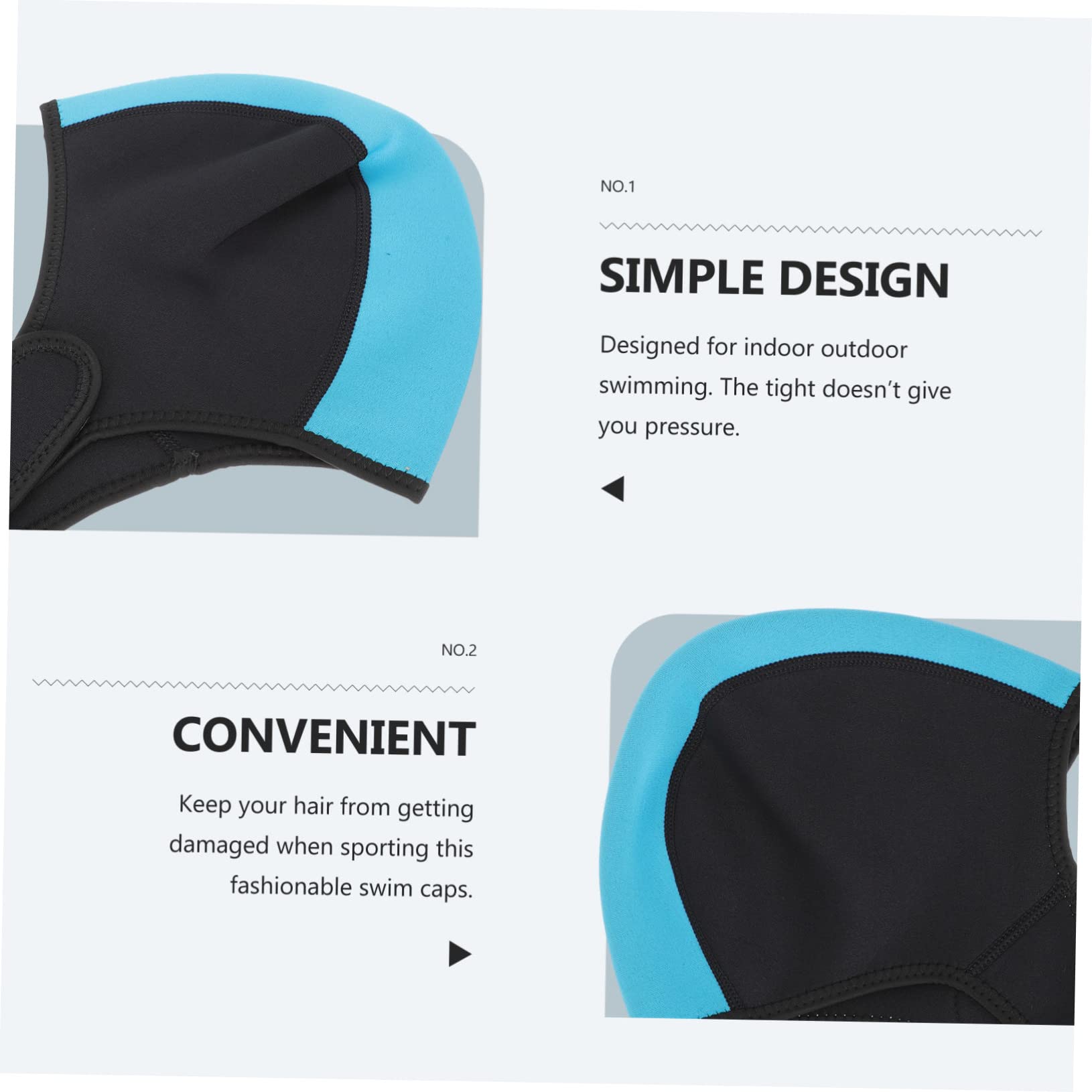 5 Uds Capucha De Buceo Elástica Gorro De Natación para Adultos Gorro De Natación para Rafting Gorros De Baño Gorro De Baño Traje De Neopreno Capucha De Buceo Cubierta De Capucha