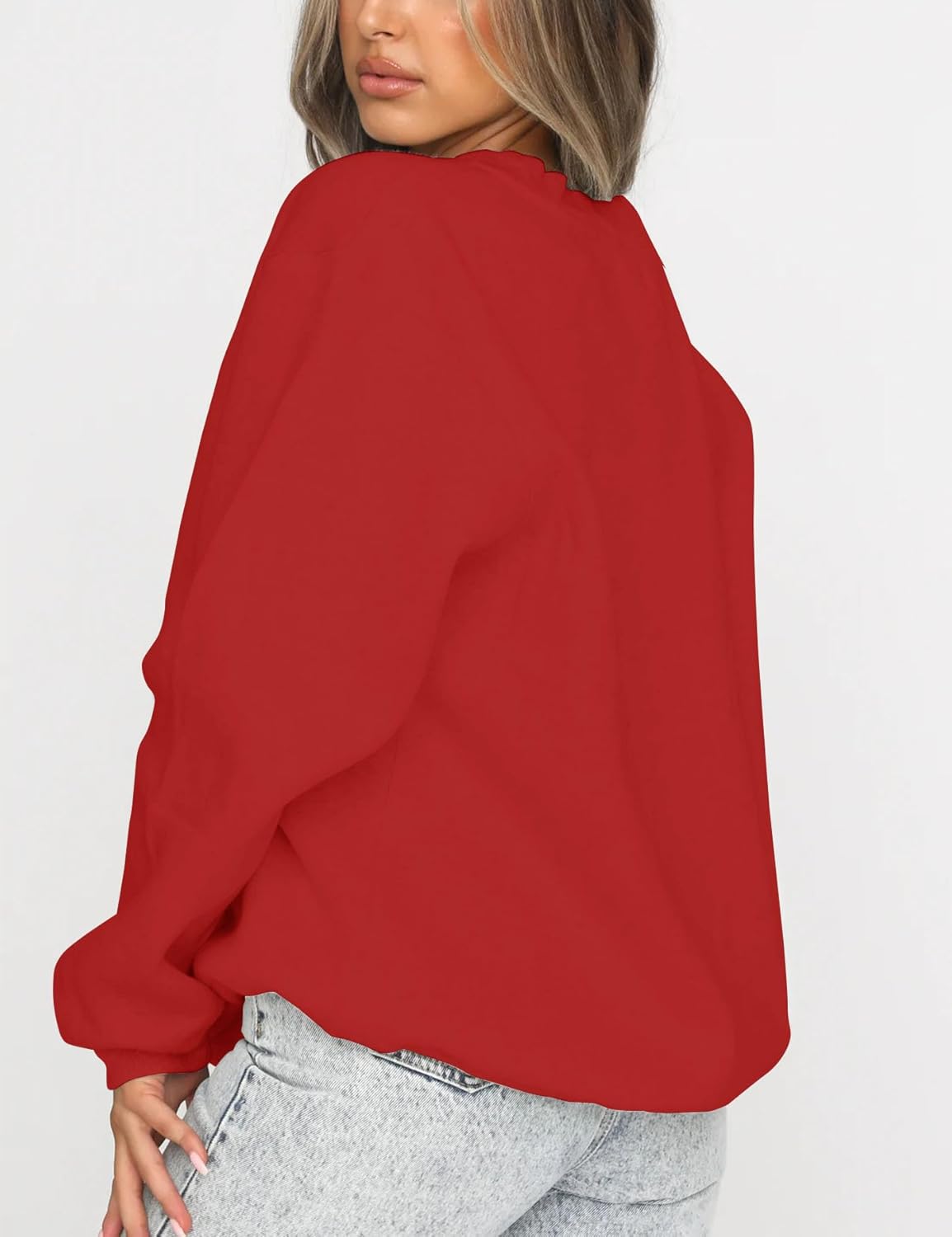 Orchidays Women's Casual Crewneck Sweatshirt Long Sleeve Loose Fitting Pullovers Fall Tops - Image 4