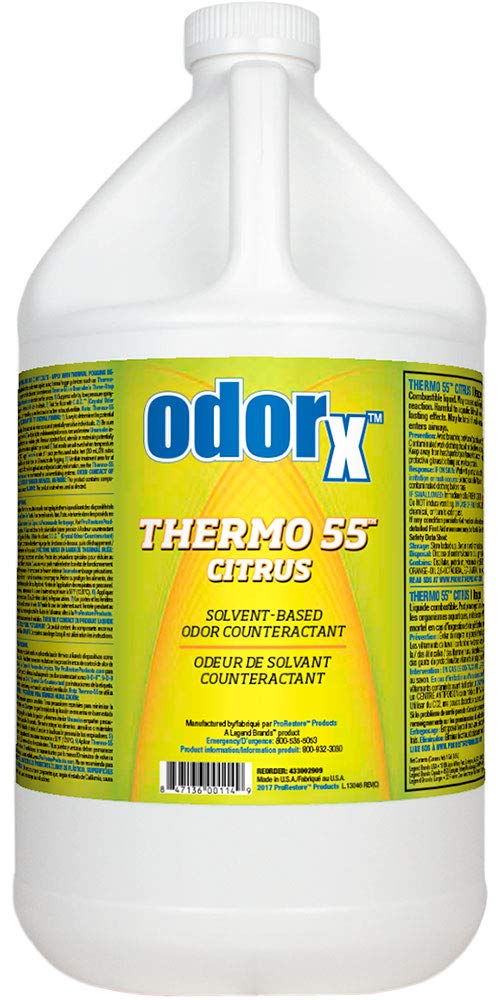 ODORx Thermo 55 Citrus Solvent-based Professional Odor Counteractant for Thermal Fogging, 1 Gal