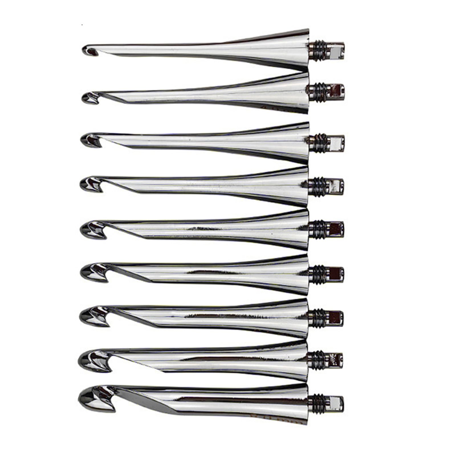 Drewniany uchwyt, szydełko z wymienną końcówką w 9 rozmiarach, aluminiowy szydełko 3,5 mm-8,0 mm, do rzemiosła dziewiarskiego do rękodzieła