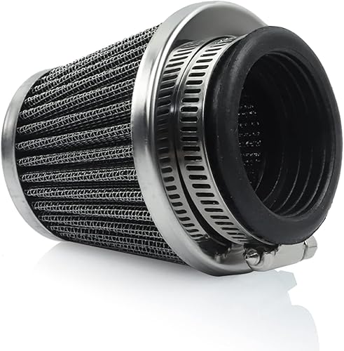 Vista 25 de Limpiador de filtro de aire de 1.378 in, cuello curvado en ángulo de 45 grados para 50 cc, 70 cc, 90 cc, 110 cc, 125 cc, PZ19, PZ20, Z50, Cb100