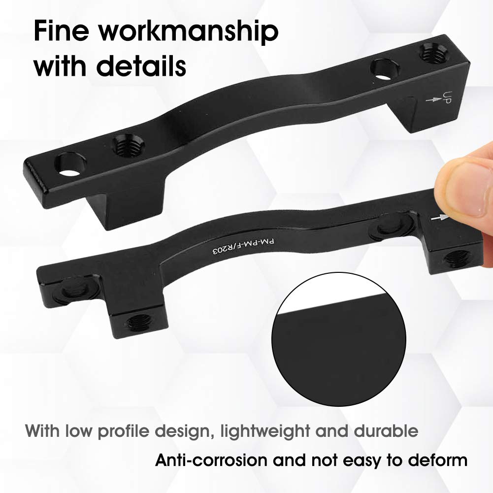 Haosie Support D'Étrier Frein à Disque - Adaptateur Alliage Aluminium Pour VTT F203/R203 Adaptateur Frein 180mm Vélo Haosie Support D'Étrier Frein à Disque - Adaptateur Alliage Aluminium Pour VTT F203/R203 Adaptateur Frein 180mm Vélo