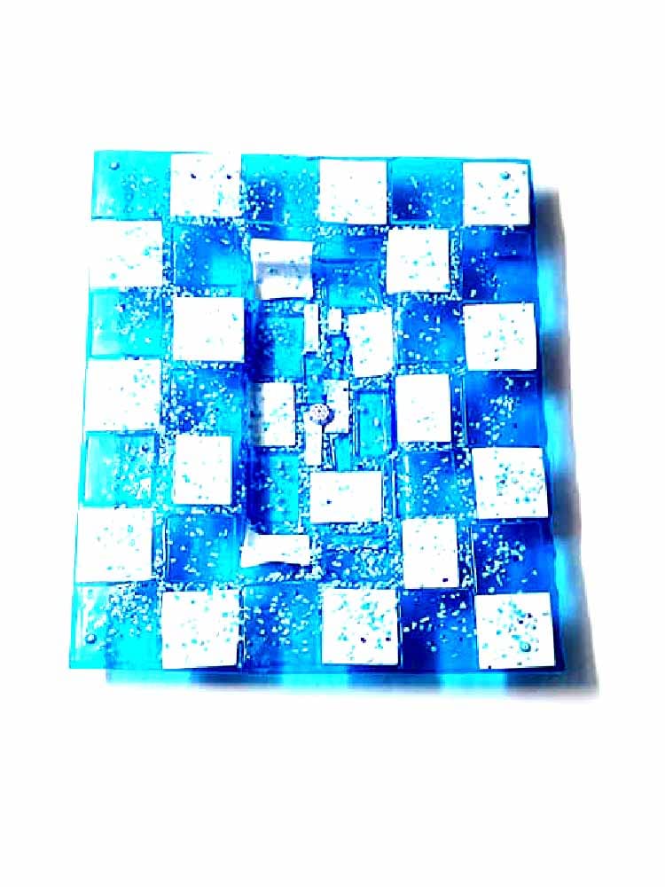 Centro de mesa Murano de cristal fusión grueso de 8cm para renovar salones con piezas únicas