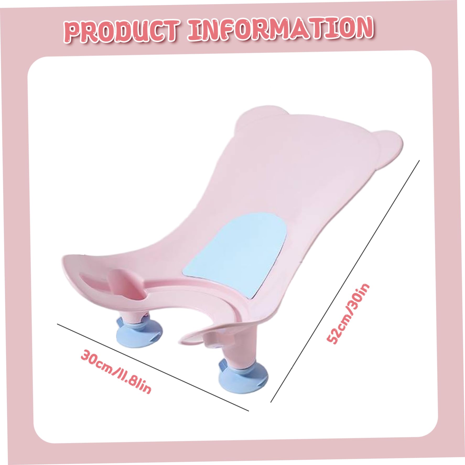 Baby Sink Bad mit Saugnäpfe, tragbares Waschbecken Babybad mit Hangloch, Gesäßstütze Waschwerkzeug für die tägliche Badewanne der Badewanne