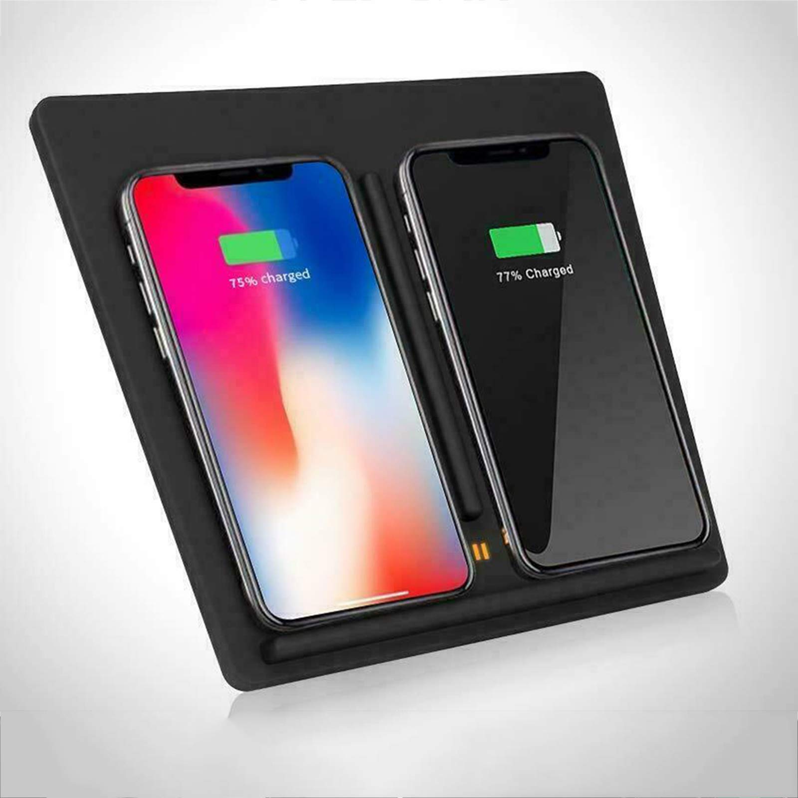 Auto draadloze oplaadplank, snel opladen draadloze oplader voor Tesla Model 3, Dual 10W Qi Draadloze Smartphone Opladen Pad Accessoires Auto draadloze oplaadplank, snel opladen draadloze oplader voor Tesla Model 3, Dual 10W Qi Draadloze Smartphone Opladen Pad Accessoires