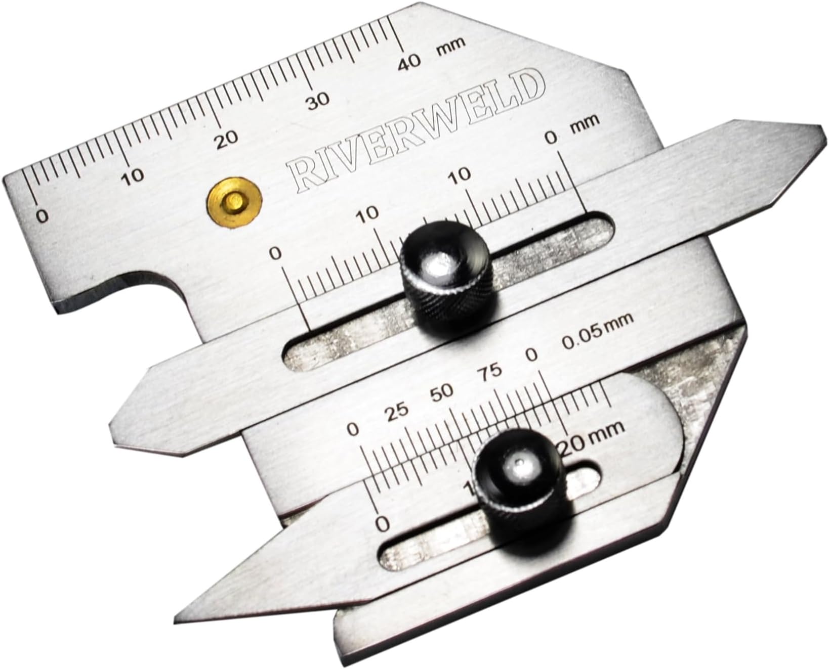 HJC40 Multi-Function Welding Gauge Inspection Checks Weldment Thickness Weld Bead Height Welding Seam Gap Weldment Gap Groove Angle Marks Metric