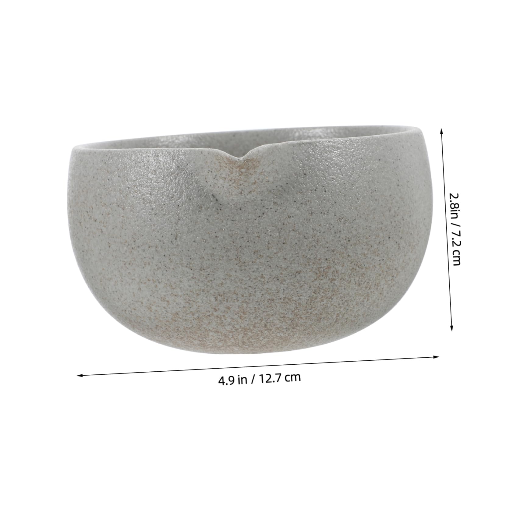 PRETYZOOM Matcha Bowl with Spout Handmade Traditional Japanese Tea Ceremony Bowl for Easy Pouring Unique Design for Home Use present for Tea Lovers