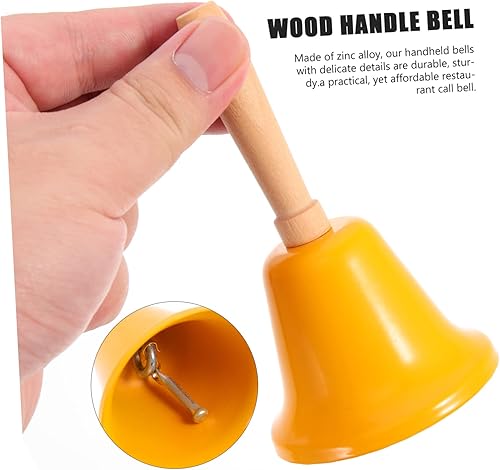 Miniatura 8 de TEHAUX 4 campanas de Navidad decorativas para decoración al aire libre, campanas de música, campanas de cena para el interior del aula, campanas de