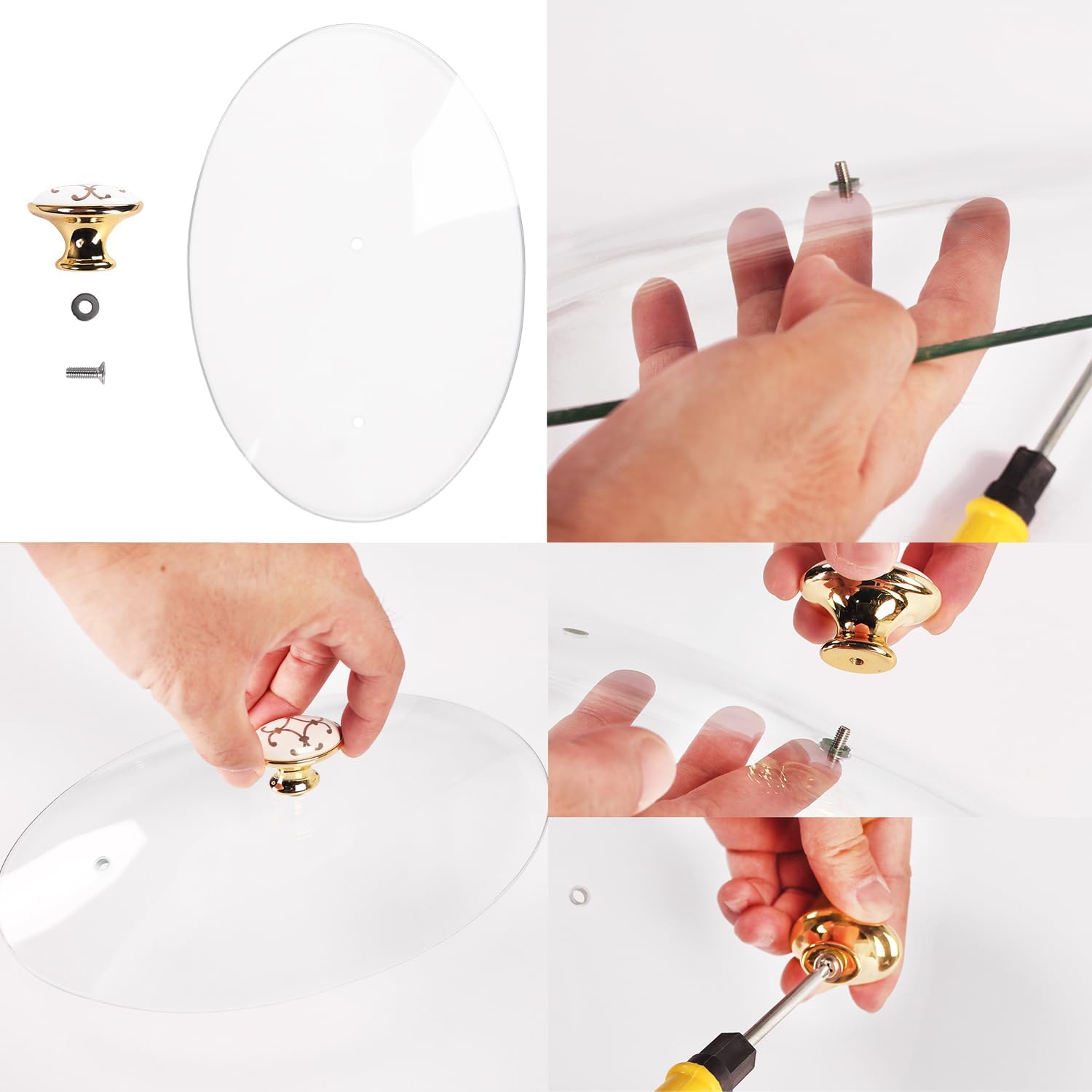 10" x 7" Ceramic Oval Casserole Dish with Glass Lid, 30 Ounce Serving Soup Tureen,Chafing Dish for Buffet, Family Food preserve Tray, Catering Casserole for Party Style