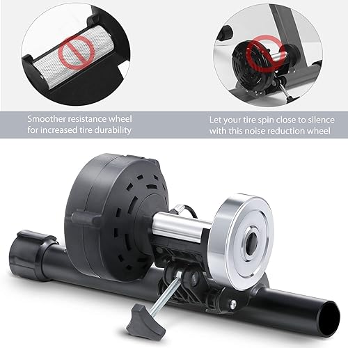 Miniatura 4 de Sportneer - Soporte de entrenamiento de bicicleta para entrenamiento de interior con kit de rueda de reducción de ruido para bicicleta de carretera