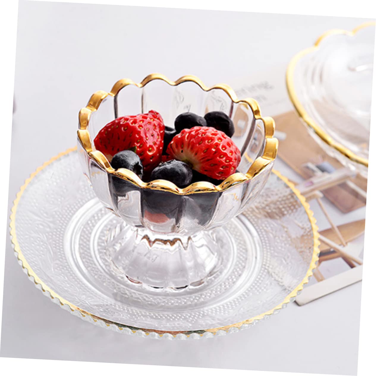 Garneck 3 Pz Coppa Gelato Bicchieri Da Gelato Ciotola Di Punch Bicchieri Trasparenti Dessert Ciotolina Coppette Gelato Tazze Del Deserto Tazza Di Budino Decorazioni Di Frutta Bicchiere