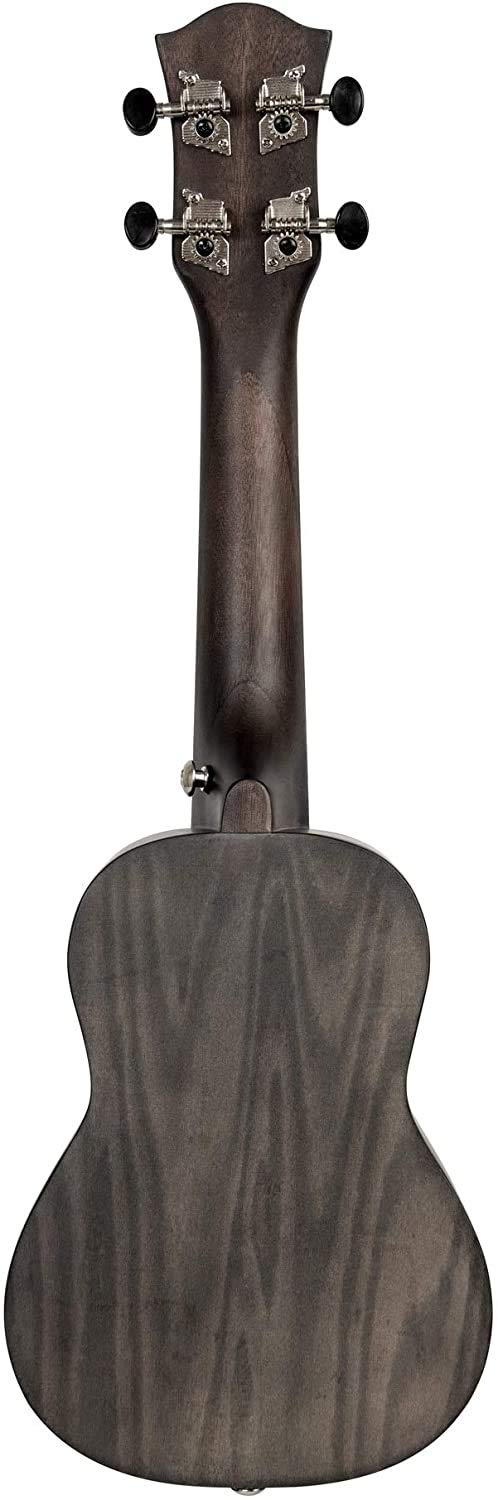 CASCHA Sopran Ukulele Set für Kinder und Erwachsene I Ukulele Starter Kit mit 3 Plektren Tasche Lehrbuch Lernvideos über QR-Code Stimmgerät I Set Aquila Saiten Nylon I Kleine Hawaii Gitarre Schwarz