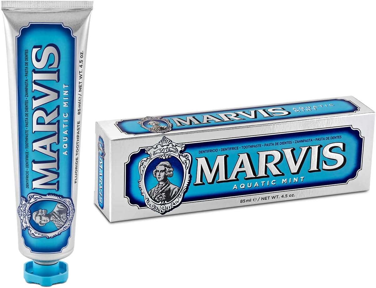 Marvis Zahnpasta Aquatic Mint, 85 ml, einzigartig aromatische Zahncreme
