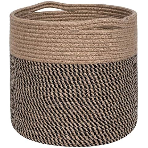 MINTWOOD Design Cotton Rope Basket Cover