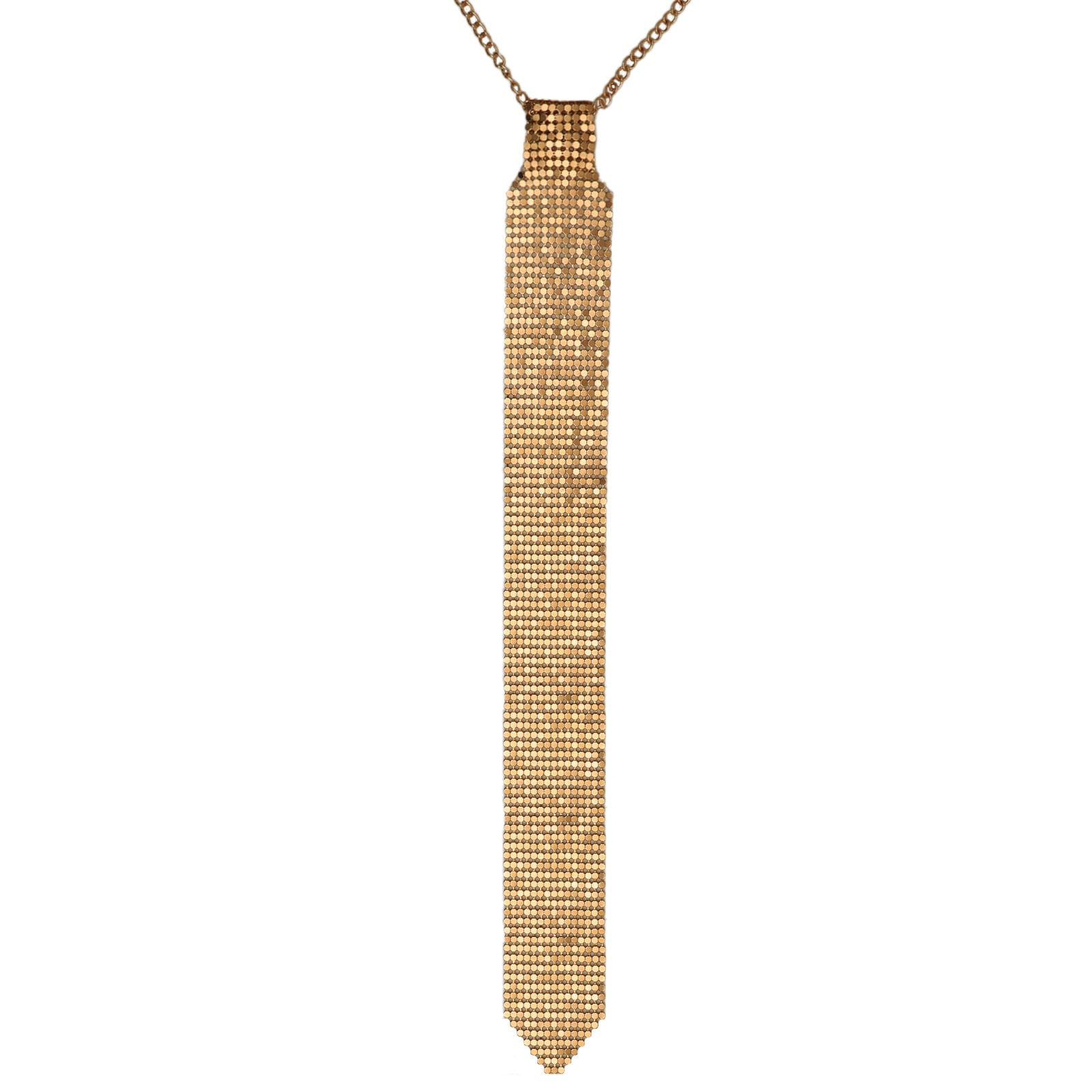 Metal Sequin Ties for Women Men Sparkly Skinny Womens Ladies Neck Tie with Adjustable Chain Neckties for Party Prom