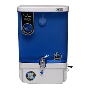Aquatec Plus Pride Alkaline 10 L RO + UF + TDS Water Purifier (White, Blue) Work Up to 3000 TDS