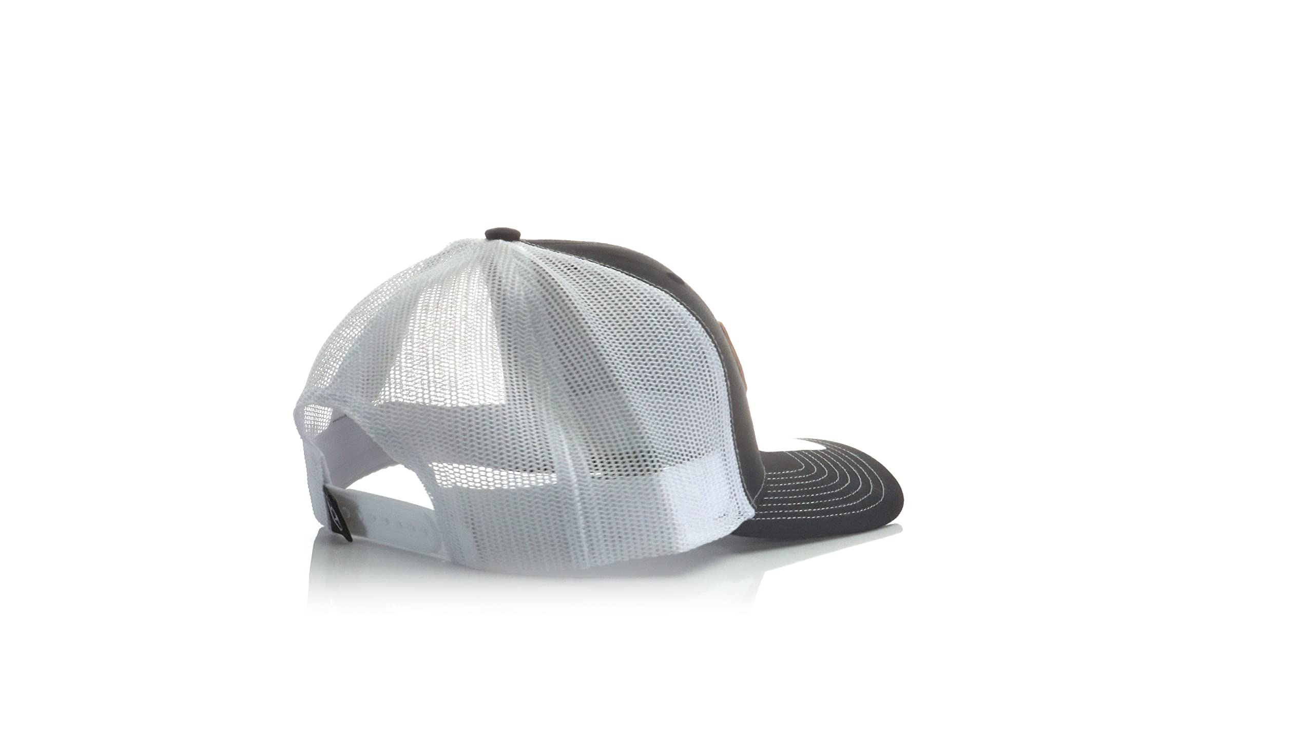 Ariat Men's Black USA Country Leather Patch Mesh cap