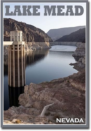 Nevada, Lake Mead on The Colorado River - Imán para nevera (2.5 x 3.5 pulgadas) Nevada, Lake Mead on The Colorado River - Imán para nevera (2.5 x 3.5 pulgadas)