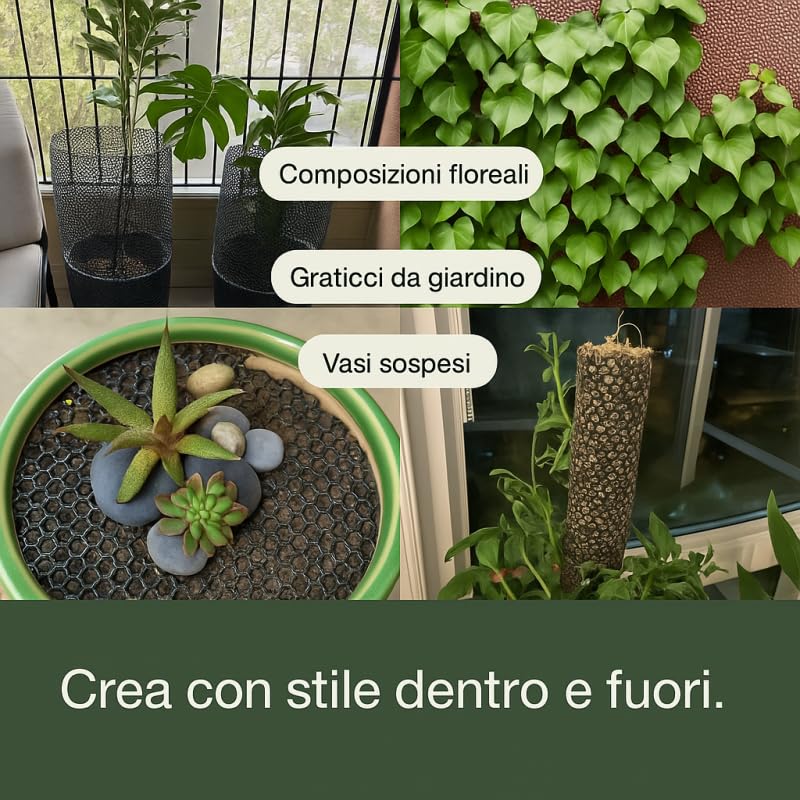 RETELANDIA L'OUTLET DELLE RECINZIONI Rete Salvaprato, Anti Talpa, Impedisce al Cane di Scavare Buche in Giardino, Verde, Multifunzione - 1x5 m