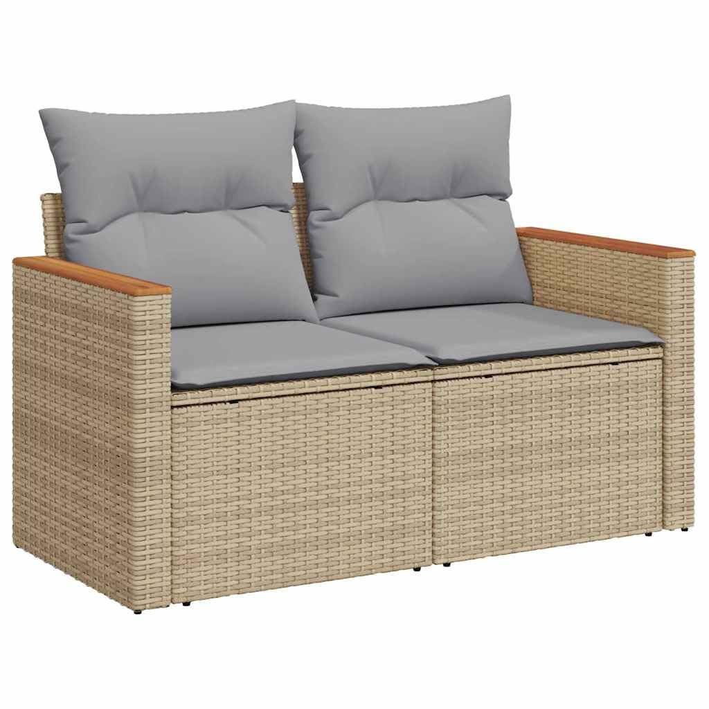Hothingwell 12-częściowy zestaw sofa ogrodowa Beige Poly Rattan