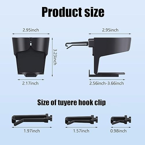 Miniatura 2 de 1 soporte para taza de ventilación de aire acondicionado de automóvil, a prueba de golpes y fugas, limitador de taza de agua, soporte multifuncional