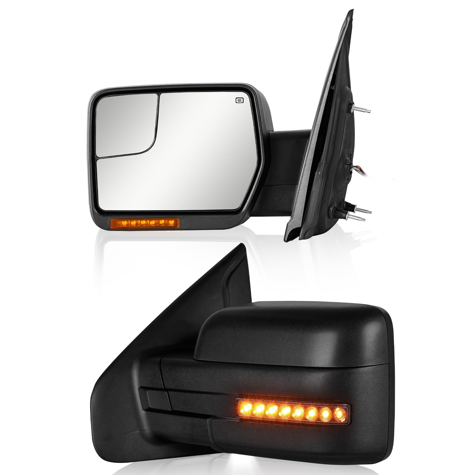 Sanooer Dynamic Side Mirrors for Ford F150