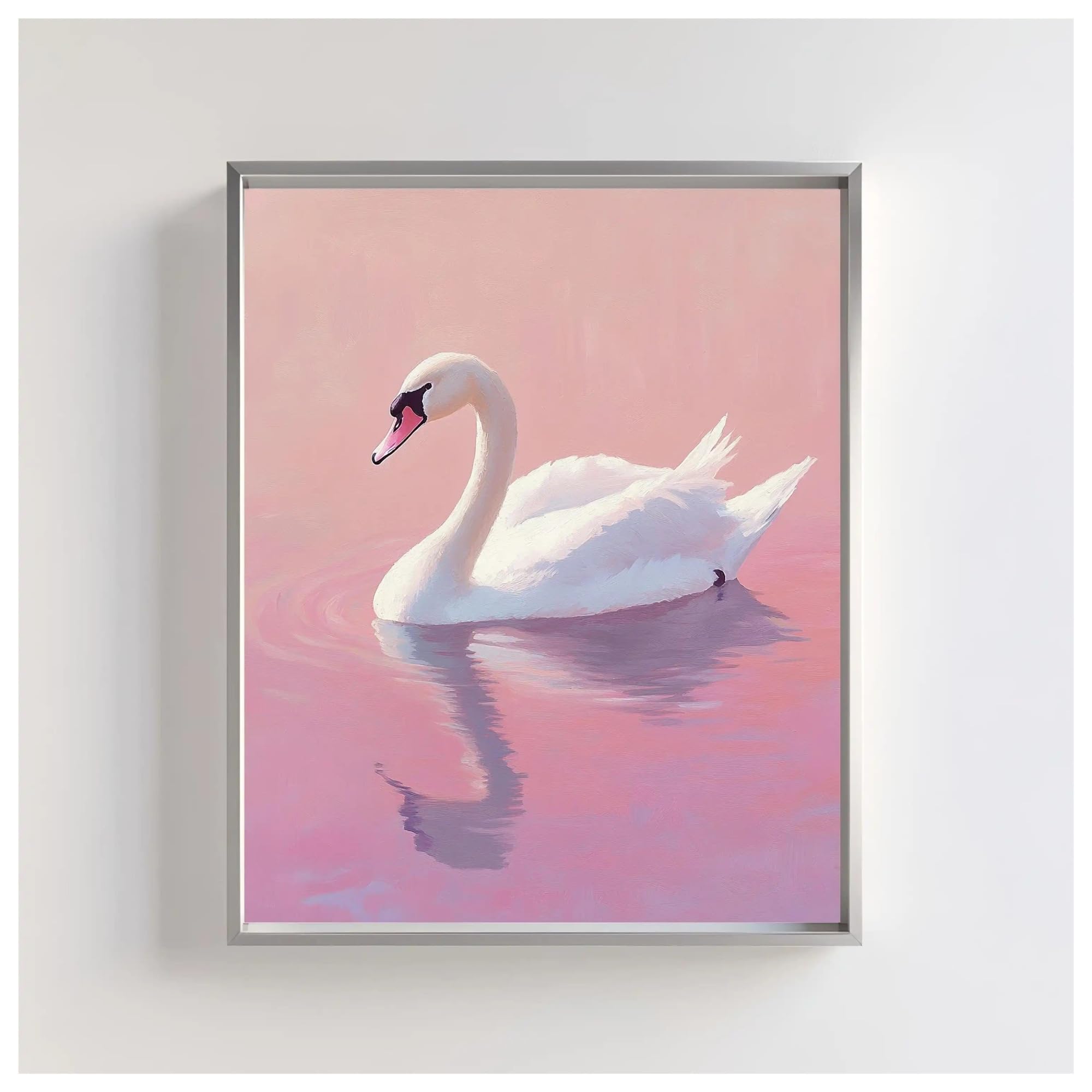 Wall Art Canvas Prints Colorful Pastel Fantasy Animal Poster Minimalist Unicorn Butterfly Swan Dog Canvas Painting Wall Art For Nursery Room Home Decor(B,30x40cm)