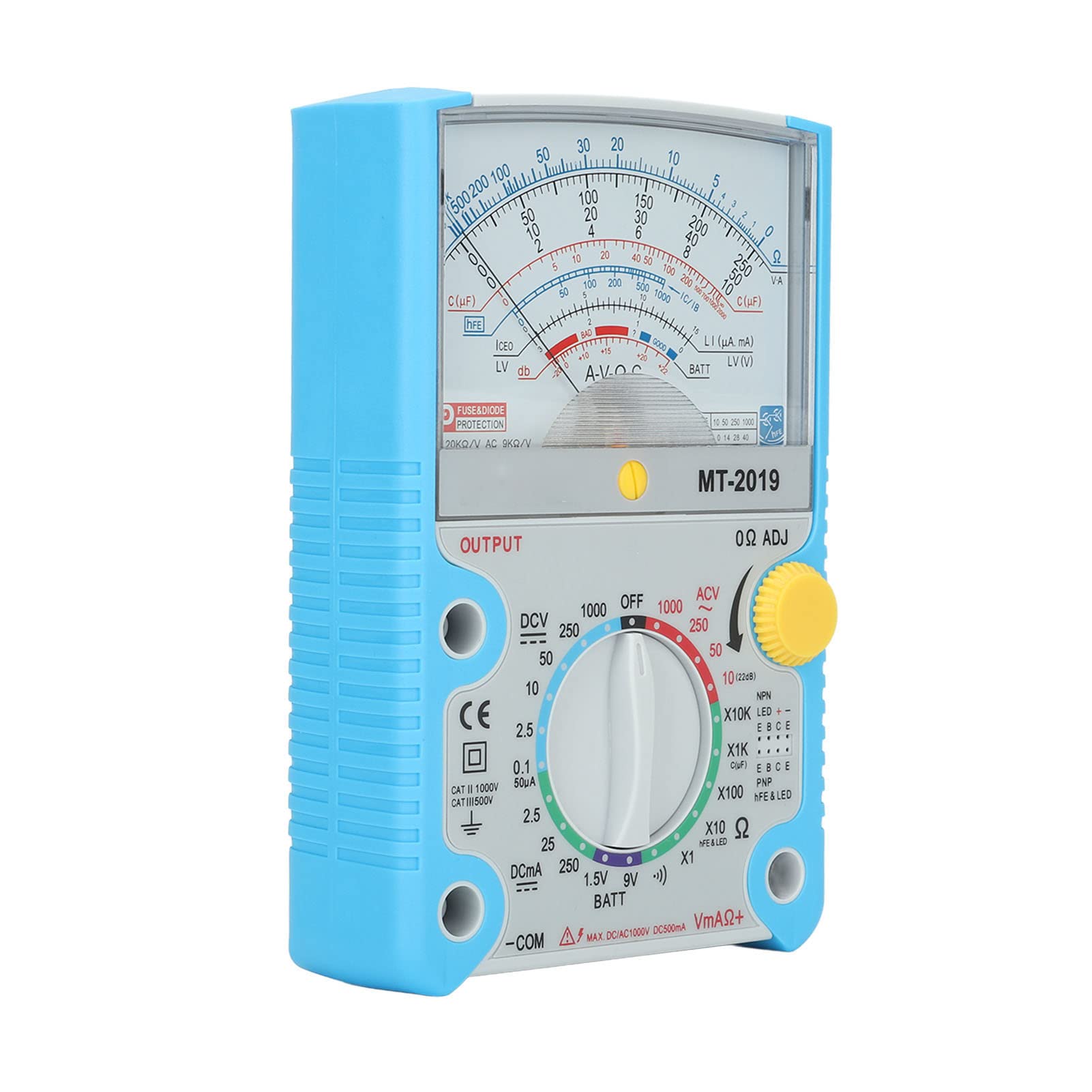 AMONIDA Pointer Multimeter für 9V-Batterietest, Heimlabor