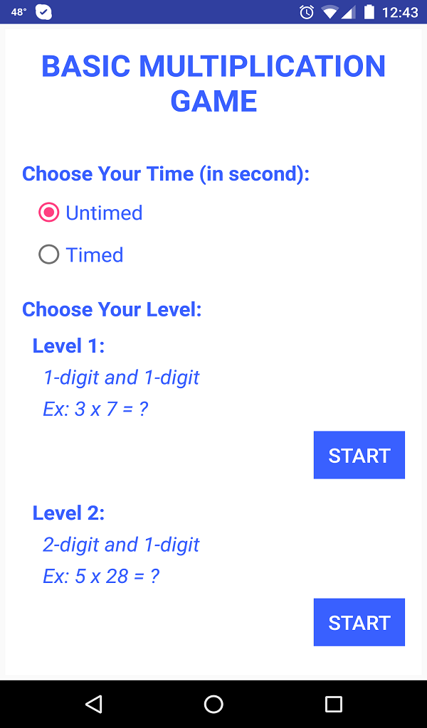 Basic Multiplication - App on Amazon Appstore