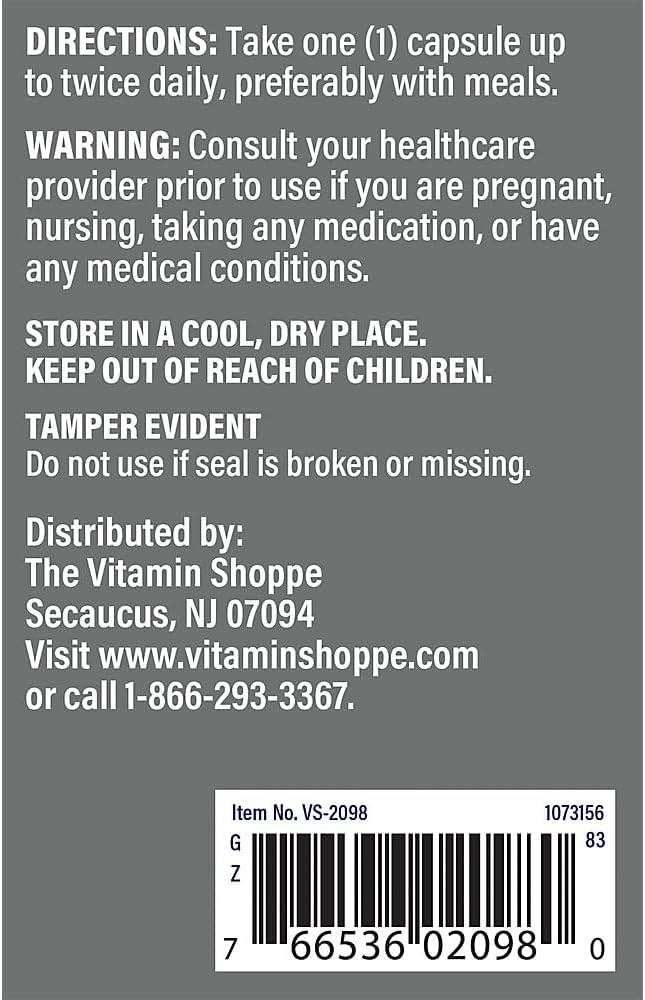 The Vitamin Shoppe Saw Palmetto Berries 540MG (300 Capsules) (300 Capsules)