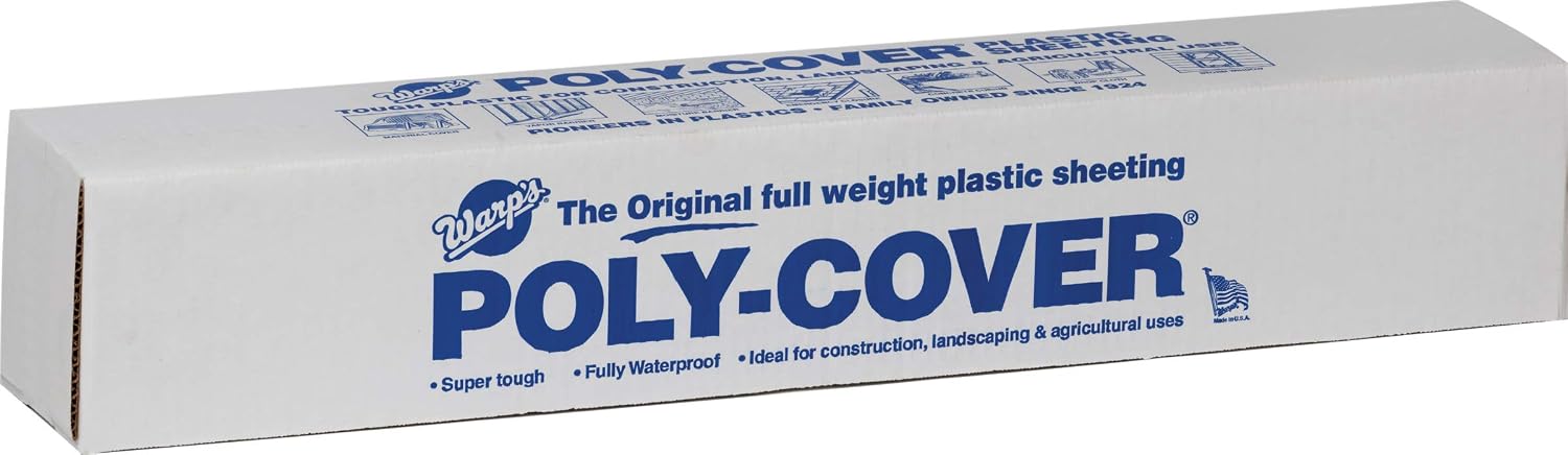 Warp's 4CH20-C 20' X 25' 4 ML Clear Plastic Sheeting