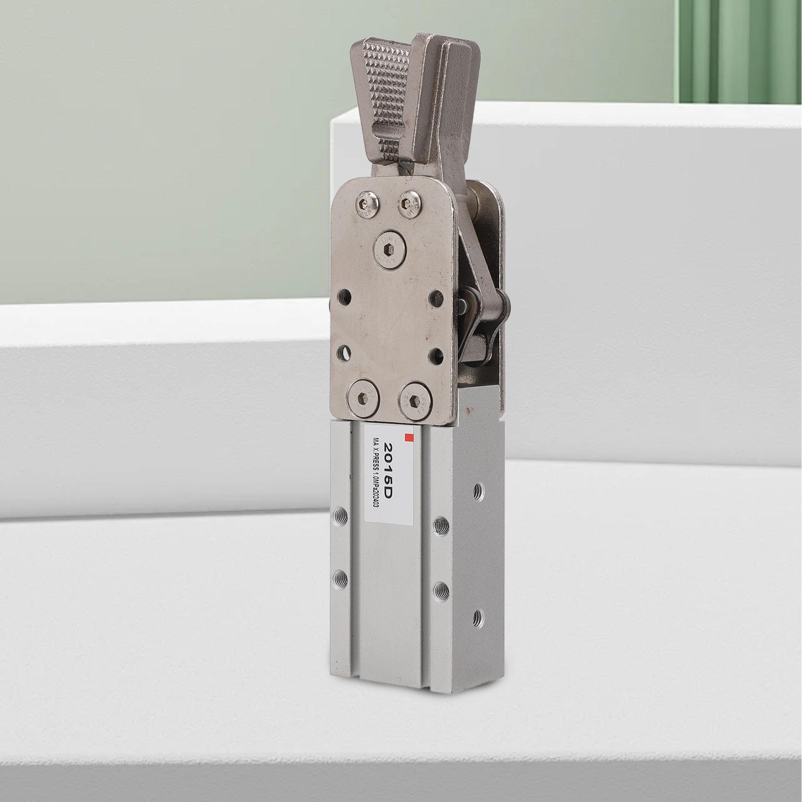 Pince de Préhension Robotique pour Cylindre à Air, Mini Pince de Cylindre Pneumatique, Fixation Pneumatique à Double Action, Force de Serrage Portable en Carbure cémenté 1KN