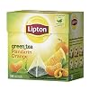Lipton Pyramid Green Tea Bags - Mandarin Orange - 20 ct - Pack of 3 Imported