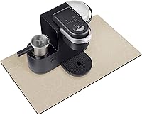 Vista 27 de Tapete de secado de platos de café, accesorios de decoración de máquina de cafetería, alfombrilla de cafetera para encimeras, almohadilla