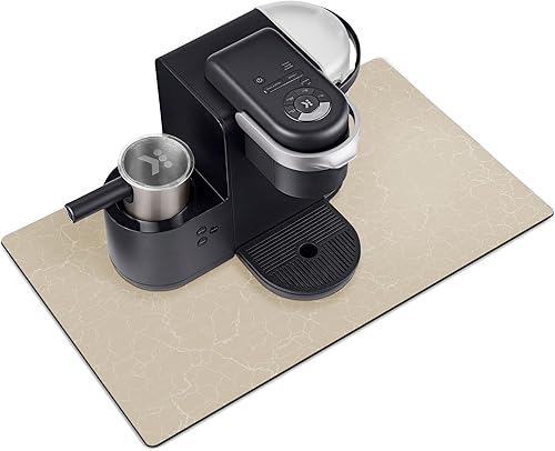 Golener Tapete para barra de café, tapete para debajo de la cafetera, 23 x 15 pulgadas, tapete para bandeja de café debajo de la cafetera, tapete de